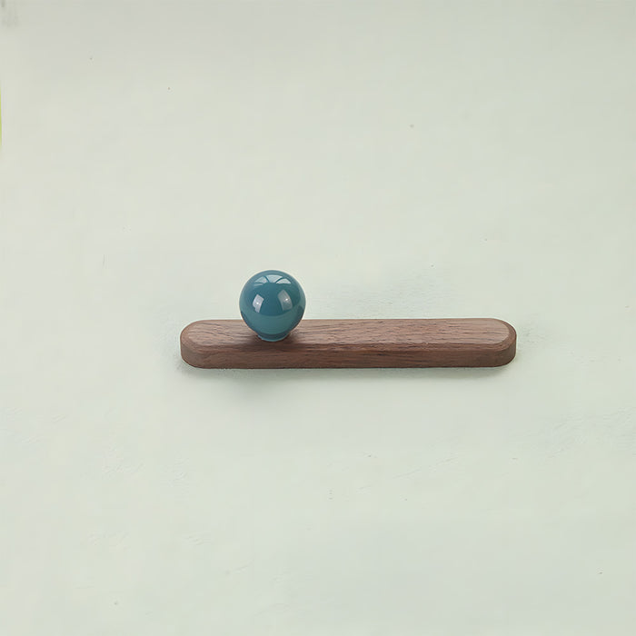 Cute Wooden Cabinet Handles with Sphere Ball Knobs