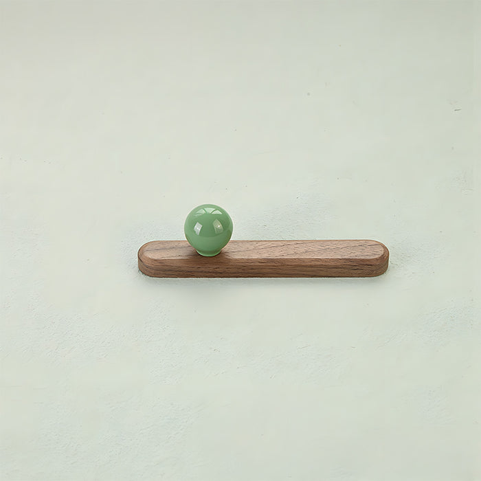 Cute Wooden Cabinet Handles with Sphere Ball Knobs