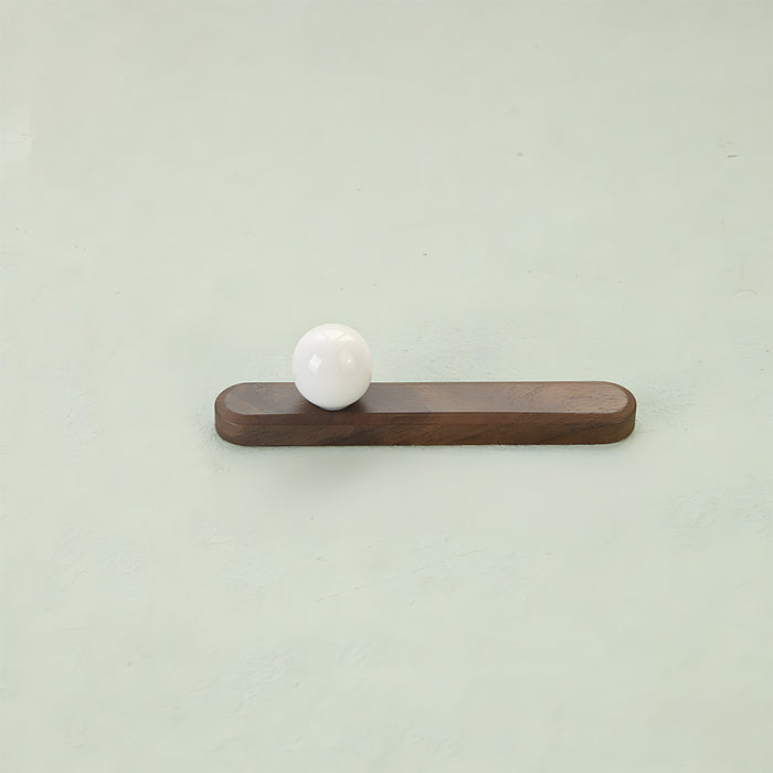 Cute Wooden Cabinet Handles with Sphere Ball Knobs
