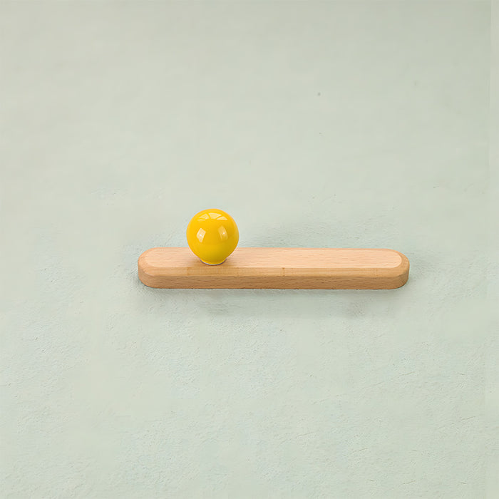 Cute Wooden Cabinet Handles with Sphere Ball Knobs