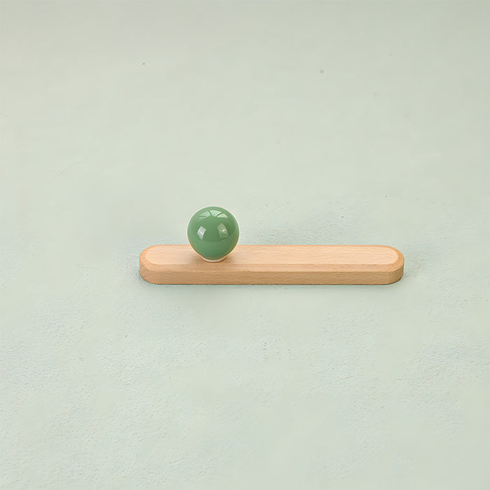 Cute Wooden Cabinet Handles with Sphere Ball Knobs