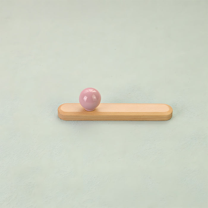 Cute Wooden Cabinet Handles with Sphere Ball Knobs