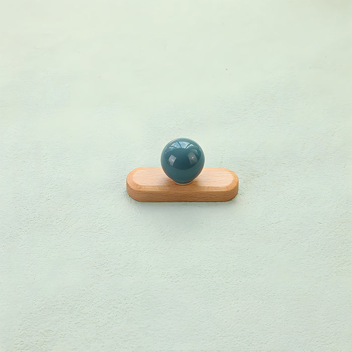 Cute Wooden Cabinet Handles with Sphere Ball Knobs