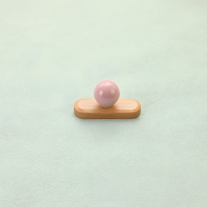Cute Wooden Cabinet Handles with Sphere Ball Knobs