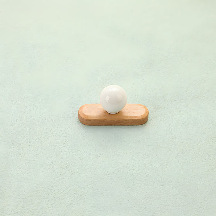Cute Wooden Cabinet Handles with Sphere Ball Knobs