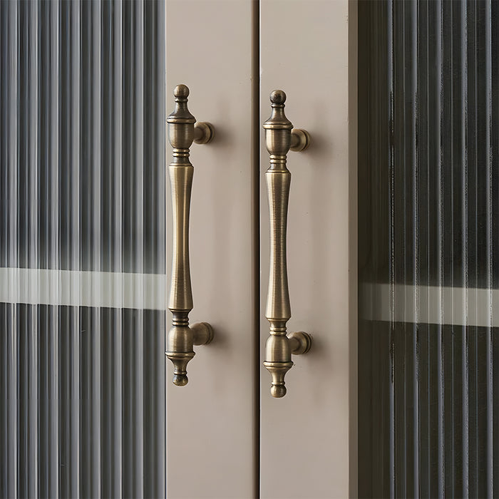 Vintage Brass Wardrobe Cabinet Door Handles