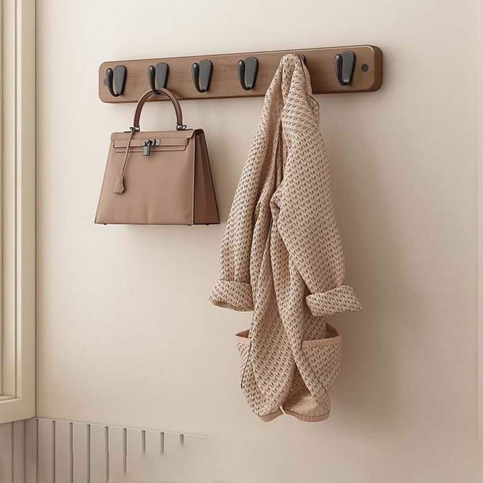 Decorative Pebble Shape Solid Wood Wall Hooks