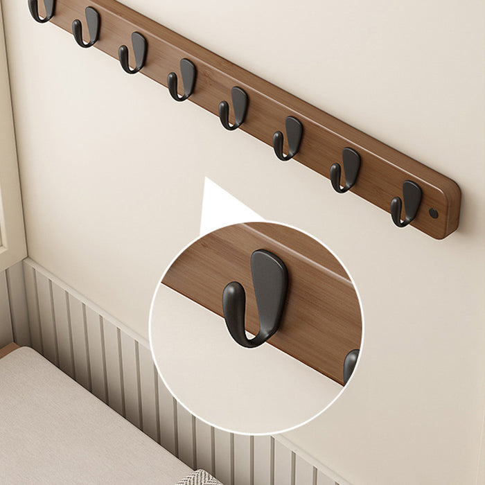 Decorative Pebble Shape Solid Wood Wall Hooks