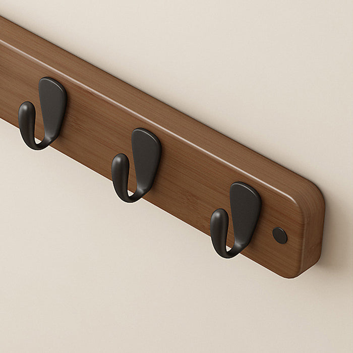 Decorative Pebble Shape Solid Wood Wall Hooks
