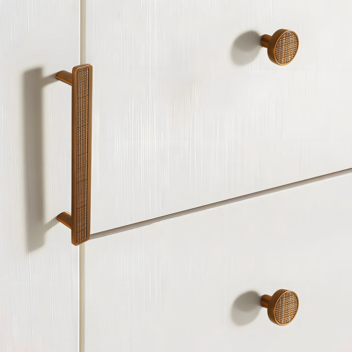 Decorative Textured Knurled Kitchen Cabinet Pulls
