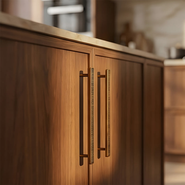 Decorative Textured Knurled Kitchen Cabinet Pulls