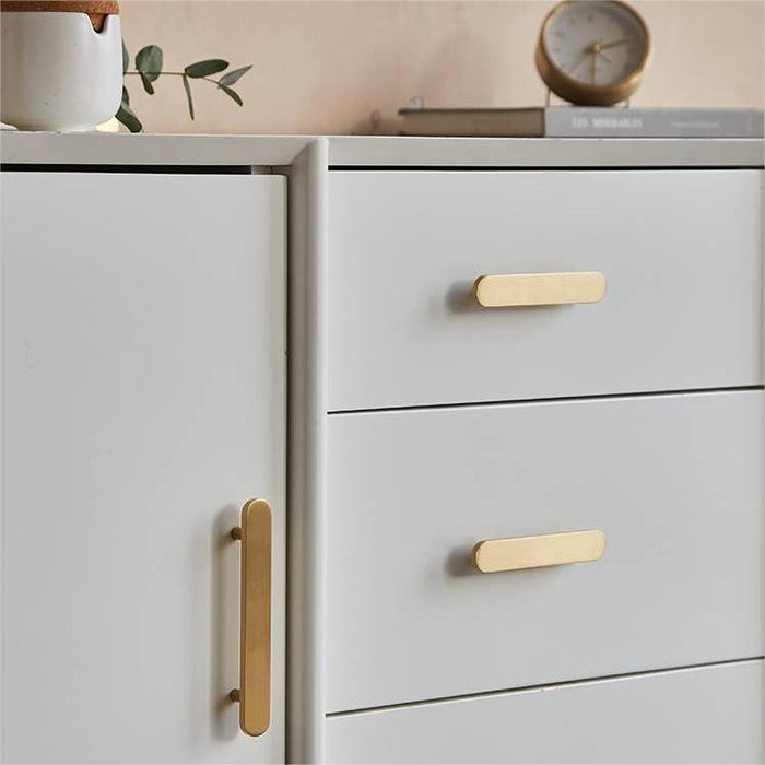 Brushed Brass Modern Gold Cabinet Handles And Kitchen Door Pulls