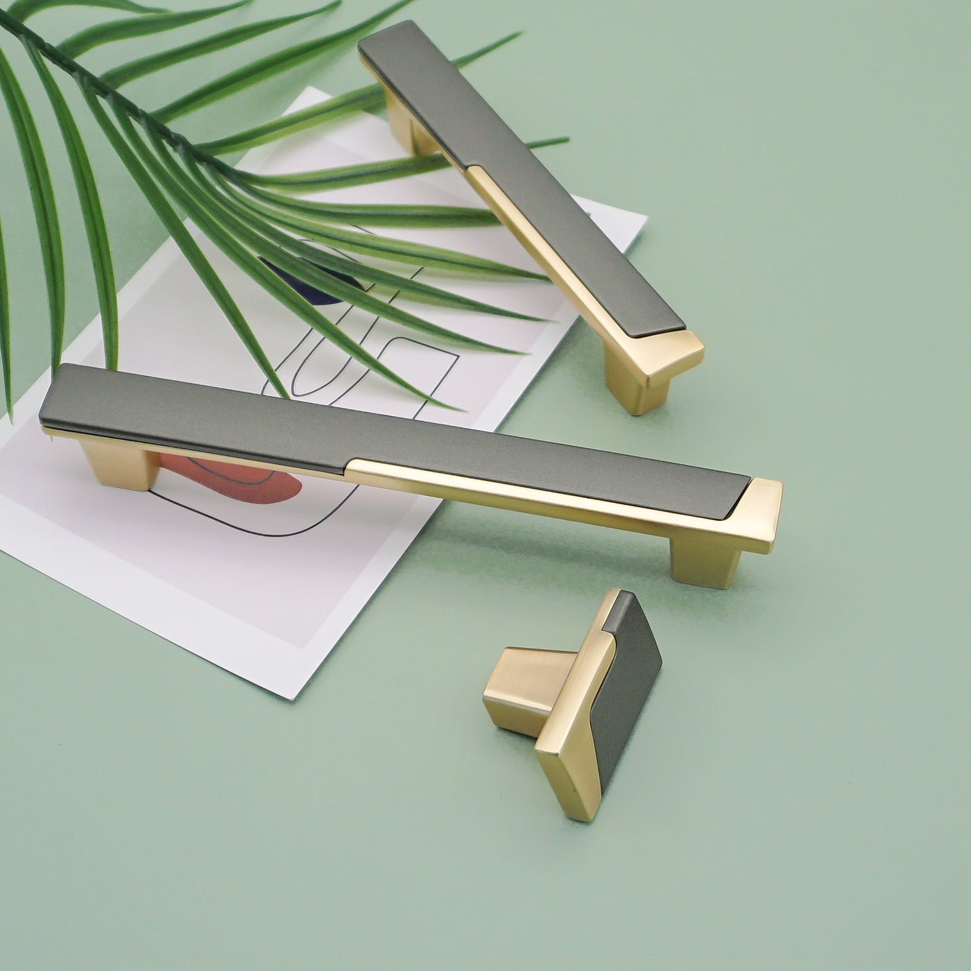 Goldenwarm Cabinet Handles and Knobs Square Modern Dresser Pulls