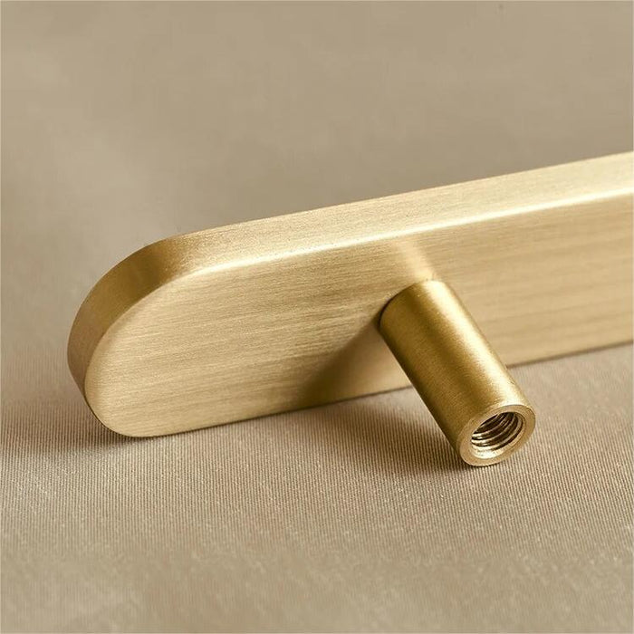 Goldenwarm Cabinet Handles And Kitchen Door Pulls Brushed Brass Modern Gold