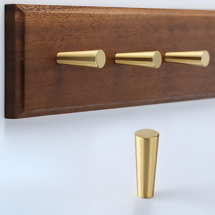 Modern Solid Brass Wall Mounted Wall Pegs