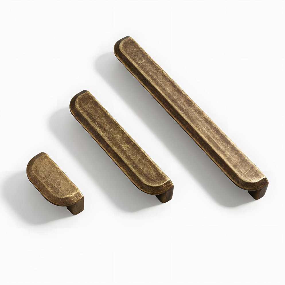 Elegant Bronze Brass Cabinet Pulls Luxury Drawer Handles | Goldenwarm