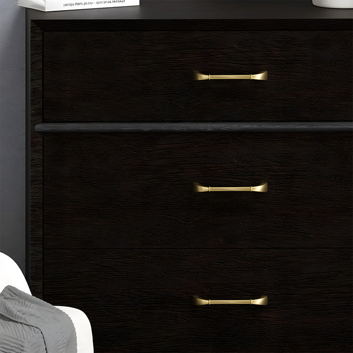 Elegant Fluted Solid Brass Cabinet Pulls for Kitchen