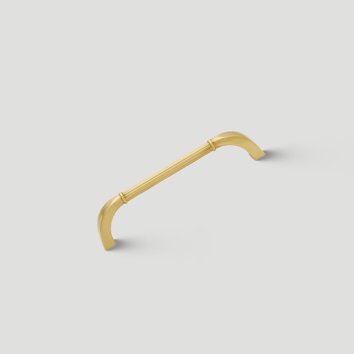 Elegant Fluted Solid Brass Cabinet Pulls for Kitchen