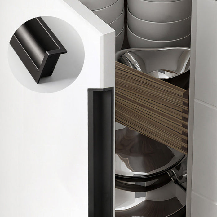 Invisible Aluminum Alloy Hidden Cupboard Drawer Edge Pulls