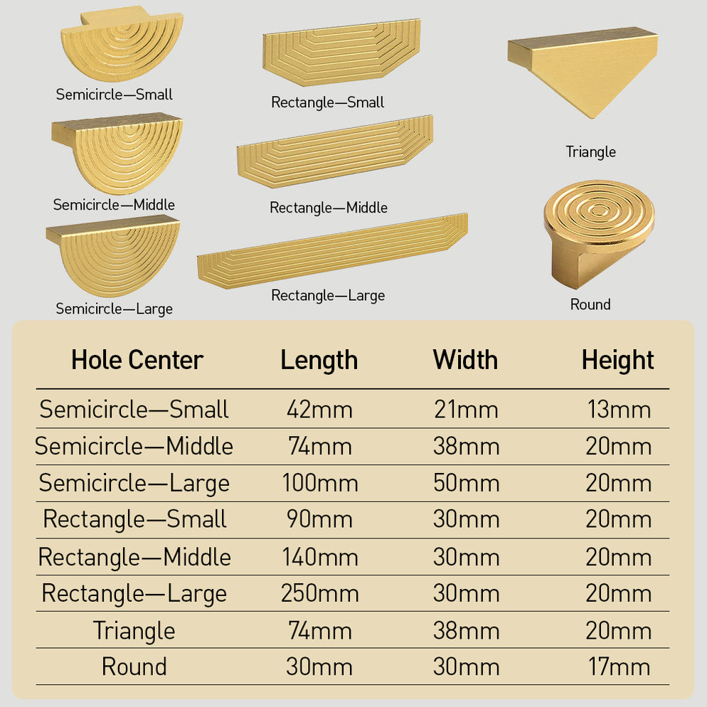 Goldenwarm Gold Cabinet Handles Unique Decorative Kitchen Cabinet Knobs ...