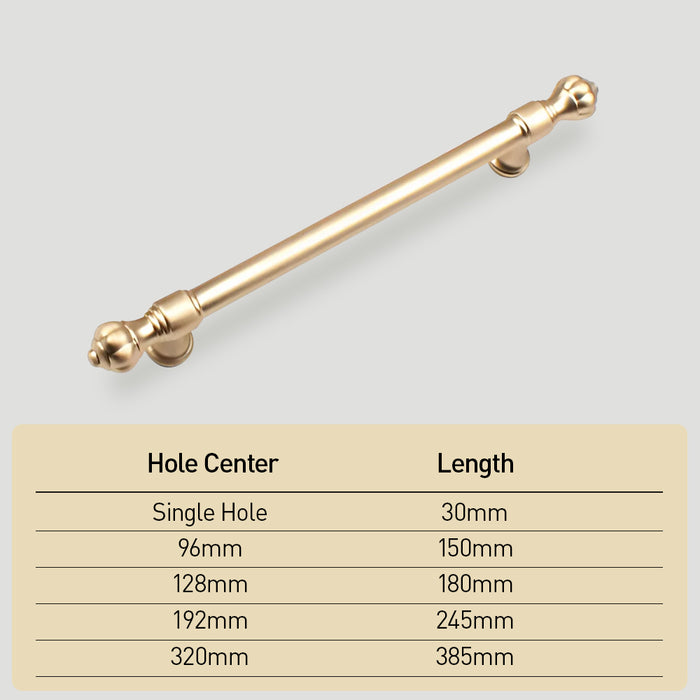 Gold Stylish Pumpkin Head Wardrobe Cabinet Pulls