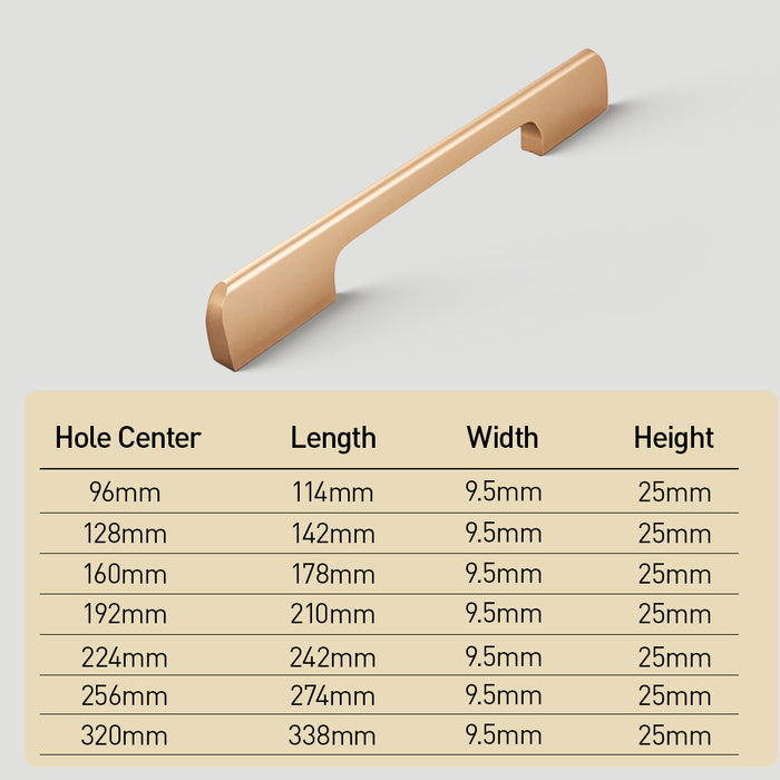 Modern Black Long Cabinet and Drawer Handles