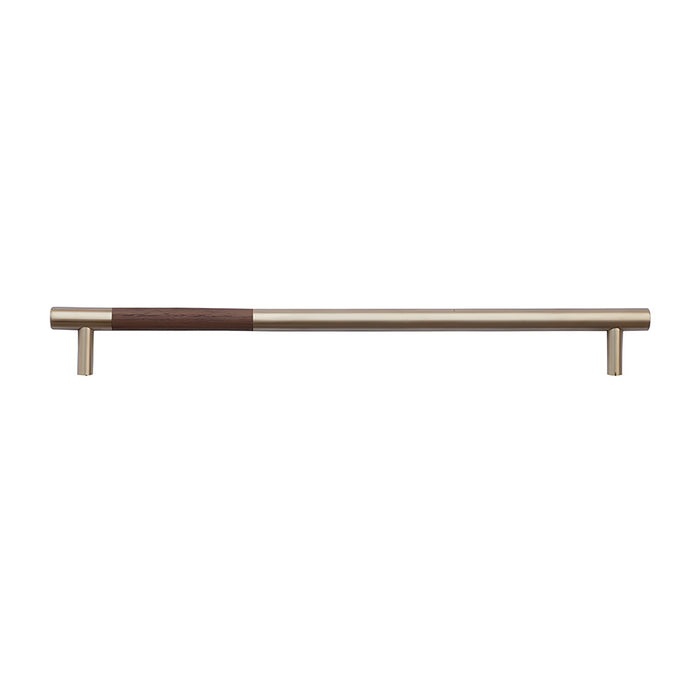Luxury Brass Walnut T-bar Wardrobe Handles