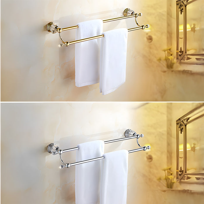Luxury Polished Bathroom Wall Mounted Towel Rack
