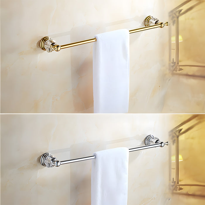 Luxury Polished Bathroom Wall Mounted Towel Rack