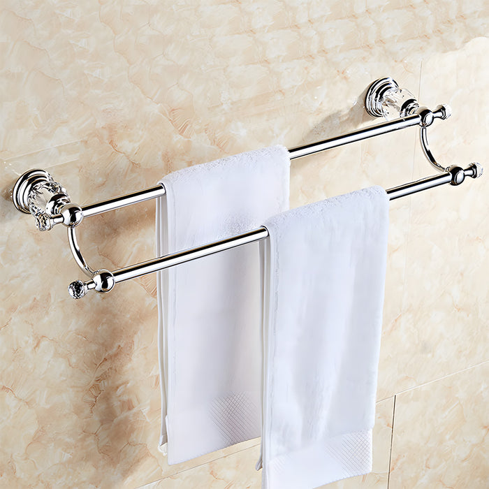 Luxury Polished Bathroom Wall Mounted Towel Rack