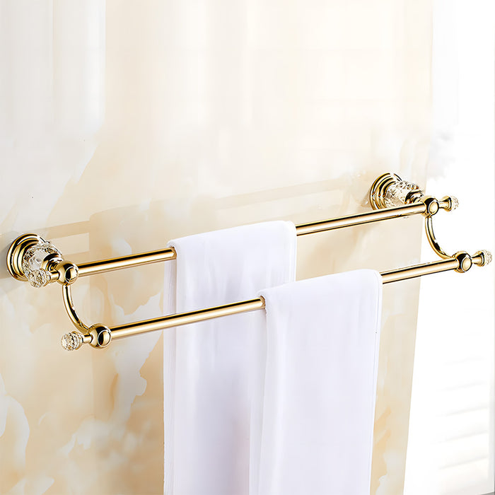 Luxury Polished Bathroom Wall Mounted Towel Rack