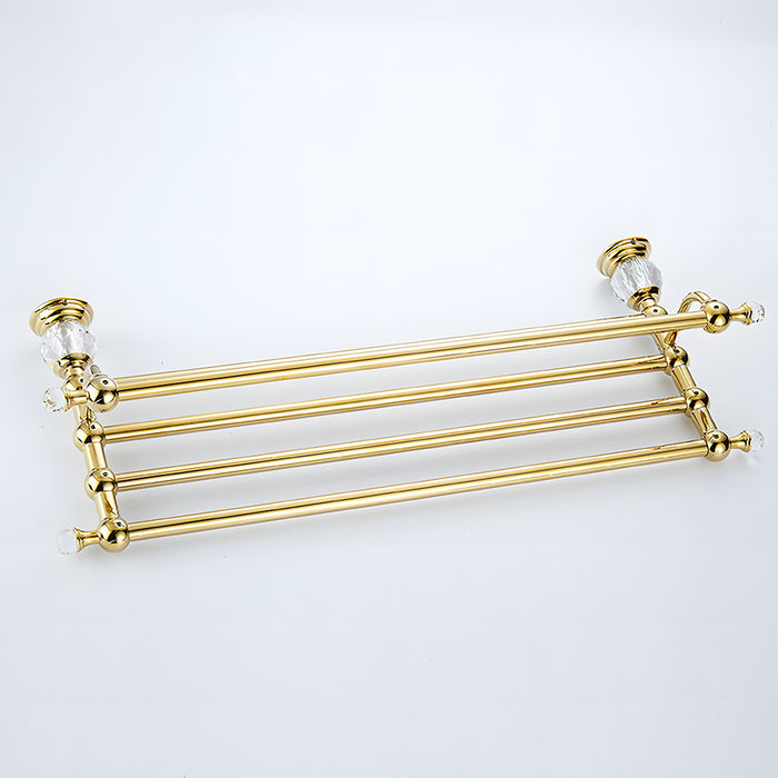 Luxury Polished Bathroom Wall Mounted Towel Rack