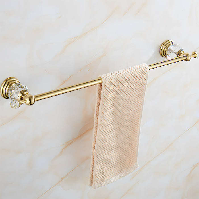 Luxury Polished Bathroom Wall Mounted Towel Rack