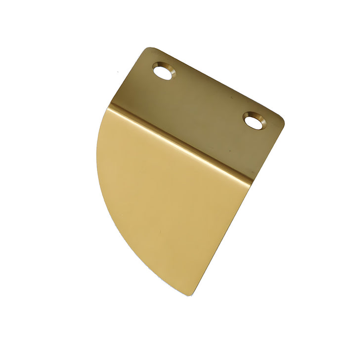 Luxury Round Fan-Shaped Brass Wardrobe Drawer Pulls