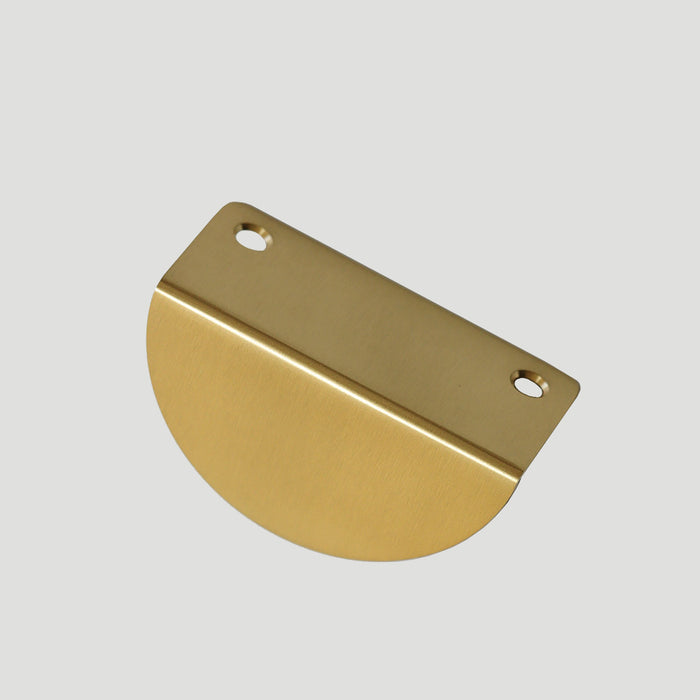 Luxury Round Fan-Shaped Brass Wardrobe Drawer Pulls