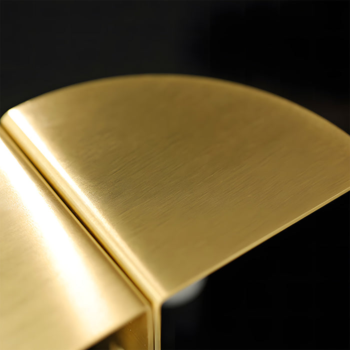 Luxury Round Fan-Shaped Brass Wardrobe Drawer Pulls