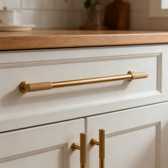 Luxury Stripe Dresser Pull Cupboard Pull High-end Kitchen Cabinet Door Handle