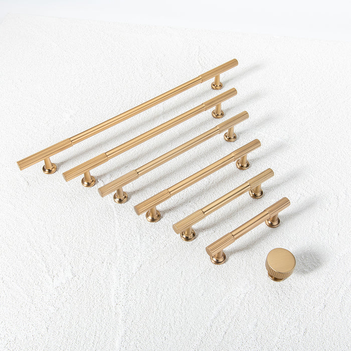 Luxury Stripe Dresser Pull Cupboard Pull High-end Kitchen Cabinet Door Handle