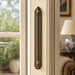Antique Bronze Knurled Cabinet Pulls with Backplate