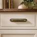Antique Bronze Knurled Cabinet Pulls with Backplate