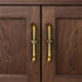 Modern Zinc Alloy Brushed Brass Cabinet Handles