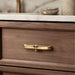 Modern Zinc Alloy Brushed Brass Cabinet Handles