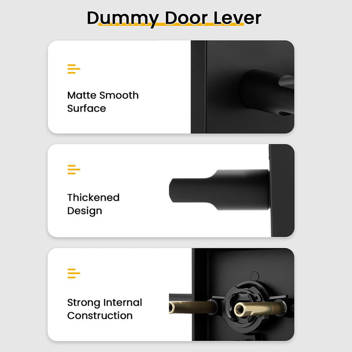 Modern Single-Sided Zinc Alloy Heavy Duty Dummy Door Lever