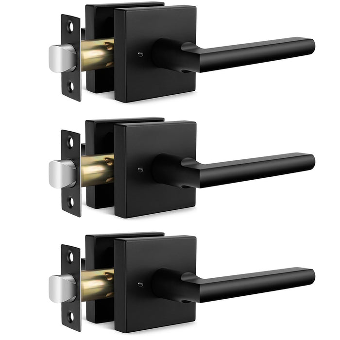Modern Heavy Duty Zinc Alloy Interior Privacy Door Lever