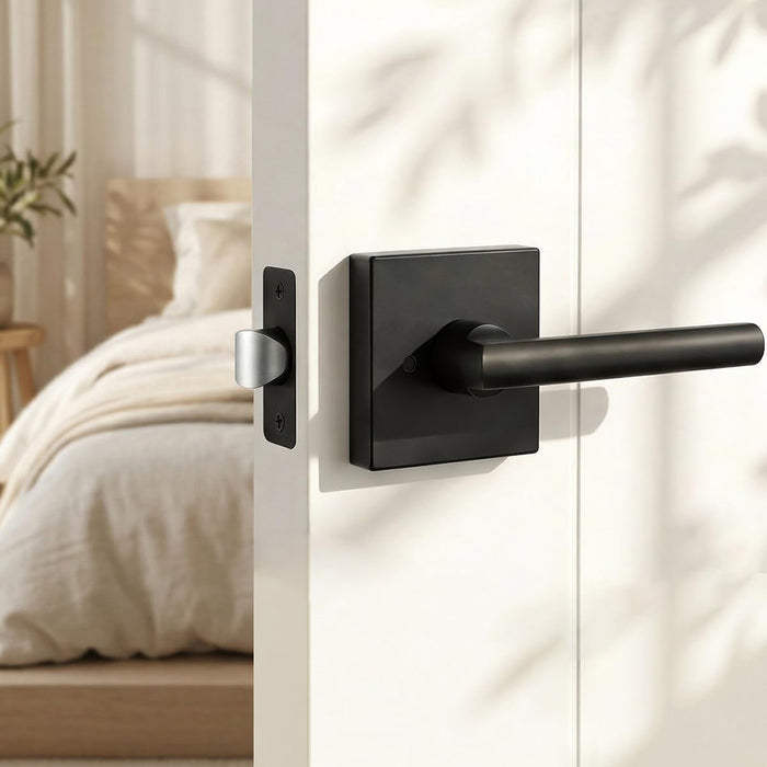 Modern Heavy Duty Zinc Alloy Interior Privacy Door Lever