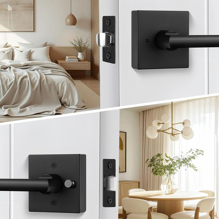 Modern Heavy Duty Zinc Alloy Interior Privacy Door Lever