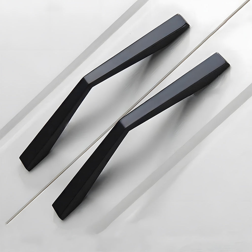 Contemporary Black Modern Kitchen Cabinet Handles