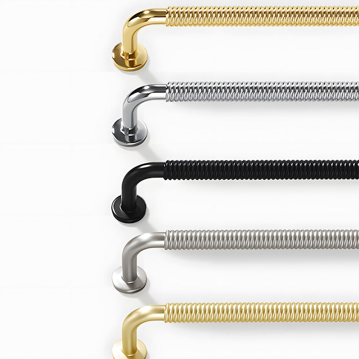 Mid-Century Zinc Alloy Cabinet Bar Handles