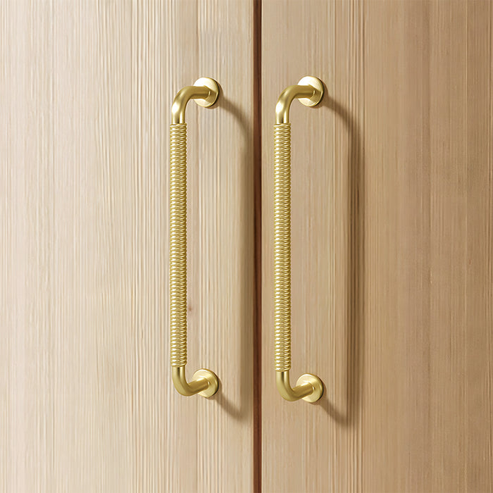 Mid-Century Zinc Alloy Cabinet Bar Handles