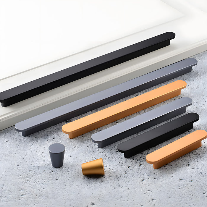 Minimalist Aluminium Alloy T-Shaped Wardrobe Door Handles